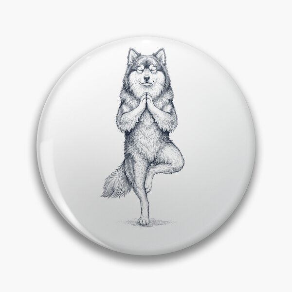 Artikelvorschau, Vintage Finnischer Lapphund Yoga Baumpose Hundemama Liebhaber entworfen und verkauft von TerryConnells.