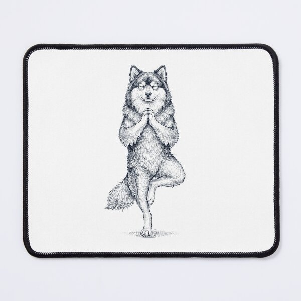 Item preview, Vintage Finnish Lapphund Yoga Tree Pose Dog Mom Lover designed and sold by TerryConnells.
