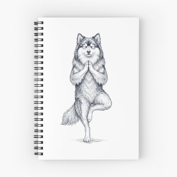 Item preview, Vintage Finnish Lapphund Yoga Tree Pose Dog Mom Lover designed and sold by TerryConnells.