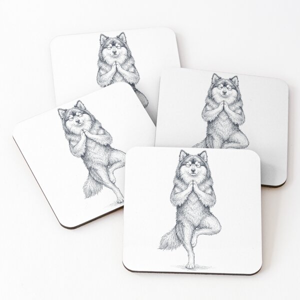 Item preview, Vintage Finnish Lapphund Yoga Tree Pose Dog Mom Lover designed and sold by TerryConnells.