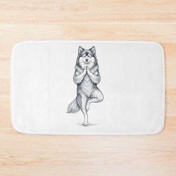Item preview, Vintage Finnish Lapphund Yoga Tree Pose Dog Mom Lover designed and sold by TerryConnells.