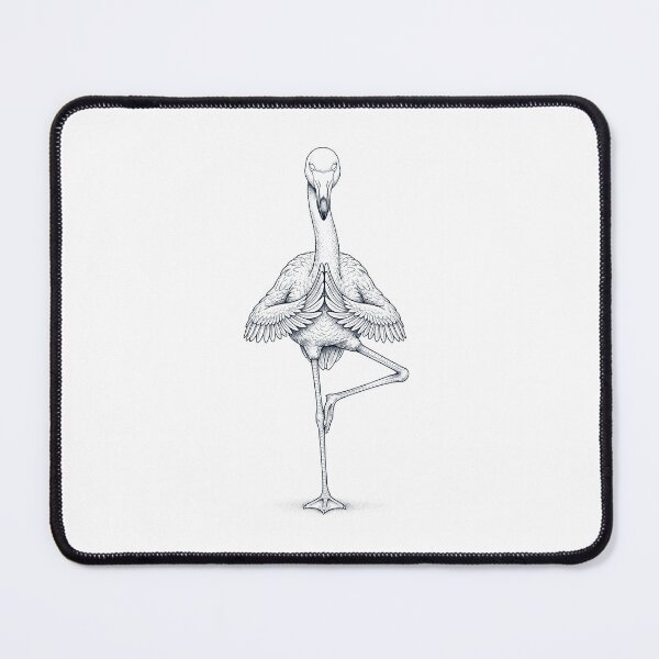 Item preview, Vintage Flamingo Yoga Tree Pose Animal Lover designed and sold by TerryConnells.