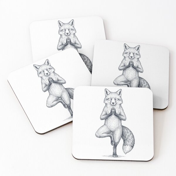 Item preview, Vintage Fox Yoga Tree Pose Animal Lover designed and sold by TerryConnells.