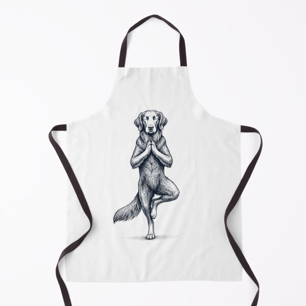 Artikelvorschau, Vintage Flat Coated Retriever Yoga Baumpose Hundemama-Liebhaber entworfen und verkauft von TerryConnells.
