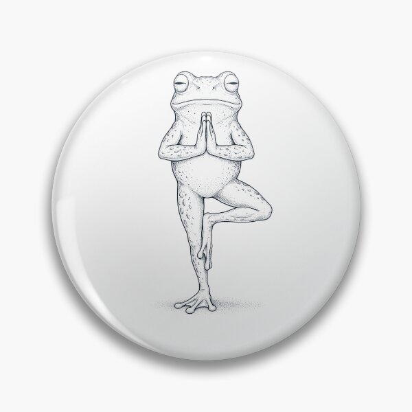 Item preview, Vintage Frog Yoga Tree Pose Animal Lover designed and sold by TerryConnells.