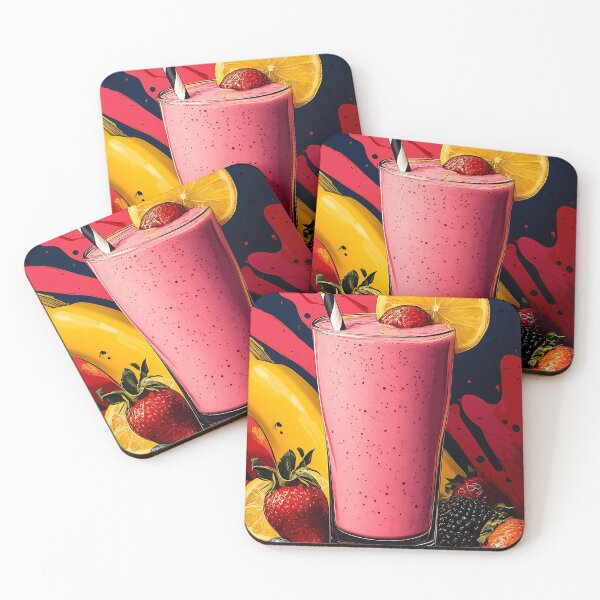 Item preview, Fruit Smoothie Pop Art, Bold Colorful Summer Drink Illustration designed and sold by daila70.