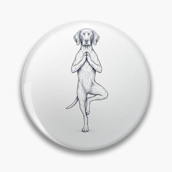 Item preview, Vintage German Shorthaired Pointer Yoga Tree Pose Dog Mom Lover designed and sold by TerryConnells.