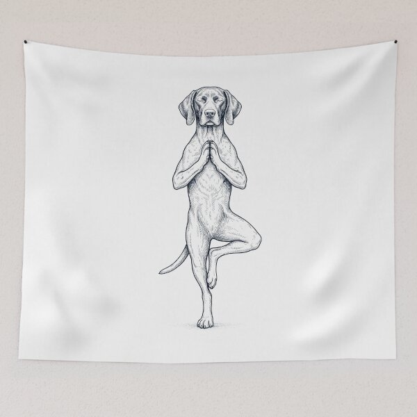 Item preview, Vintage German Shorthaired Pointer Yoga Tree Pose Dog Mom Lover designed and sold by TerryConnells.
