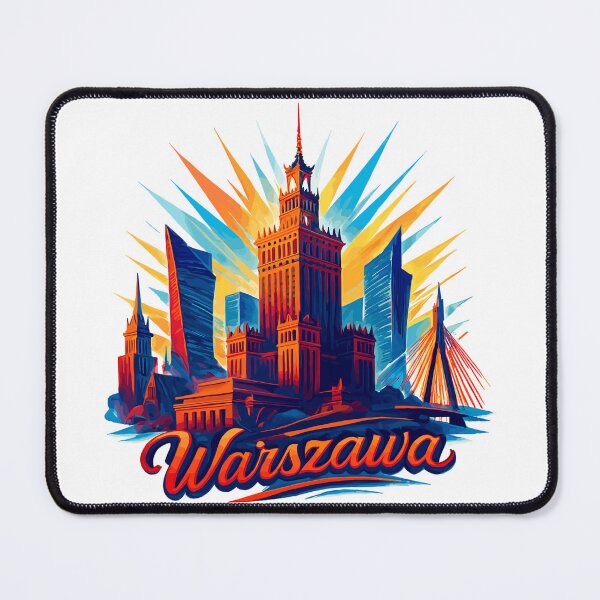 Item preview, Warsaw Skyline: A Modern Epic in Vibrant Colors designed and sold by Pineapple-Tree.