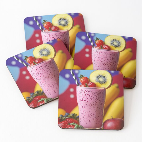 Item preview, Pop Art Smoothie Print, Vibrant Retro Summer Fruit Drink Art designed and sold by daila70.