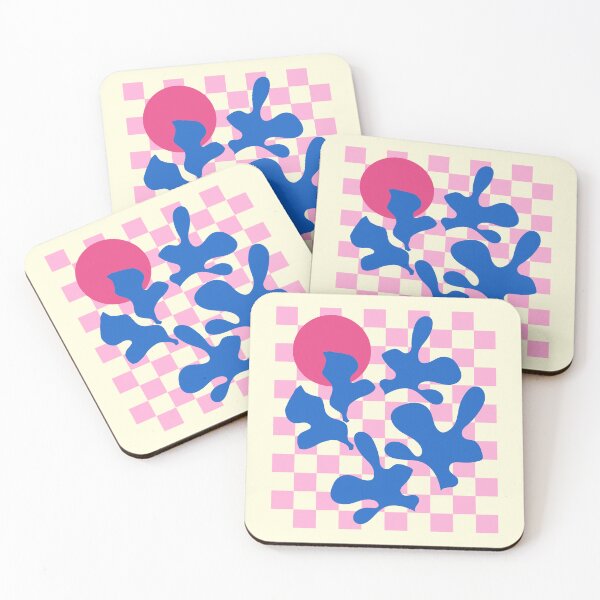 Item preview, Abstract Pink Matisse Checkered Modern Illustration designed and sold by MaiZephyr.