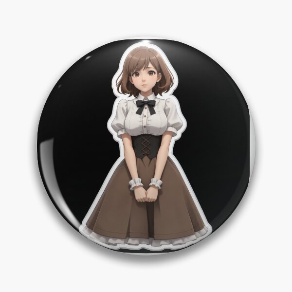 Item preview, Gentle Anime Girl in Vintage Dress designed and sold by Farheen786.