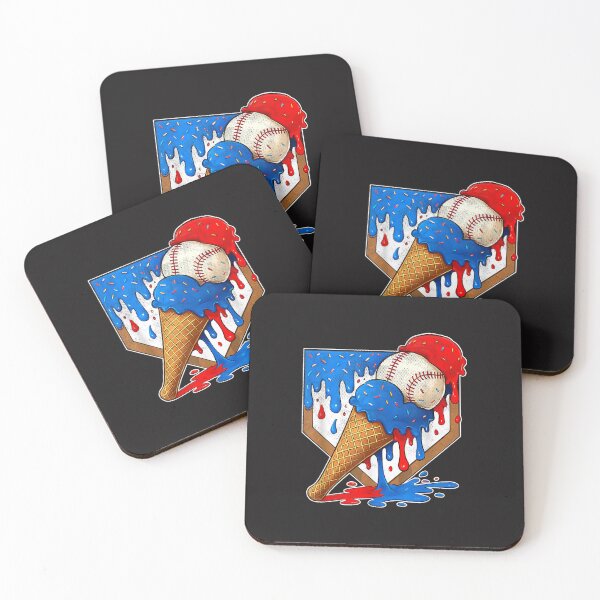 Item preview, Distressed Baseball Boys Ice Cream Drip Funny Youth Sports Design designed and sold by kiralynstration.