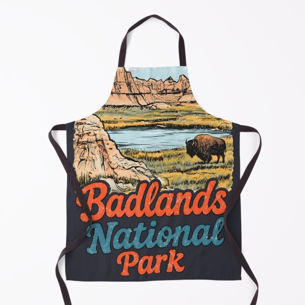 Item preview, Badlands National Park Colorful Landscape Cute Bison designed and sold by HowToCanadian.