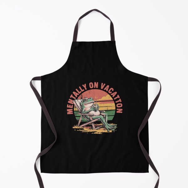 Item preview, Mentally On Vacation Frog Vintage Retro Nature Aesthetic designed and sold by mikoala50.