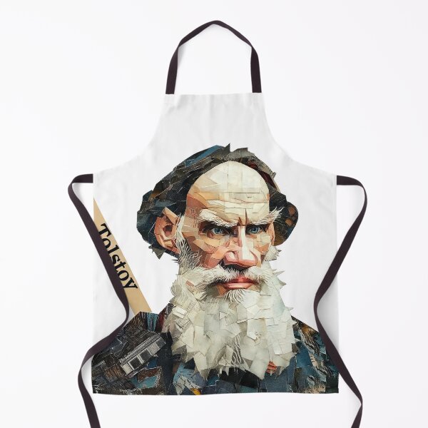 Item preview, Leo Tolstoy – Literary Collage Portrait Art Print | Russian Literature War and Peace Poster designed and sold by OzzFrequency.