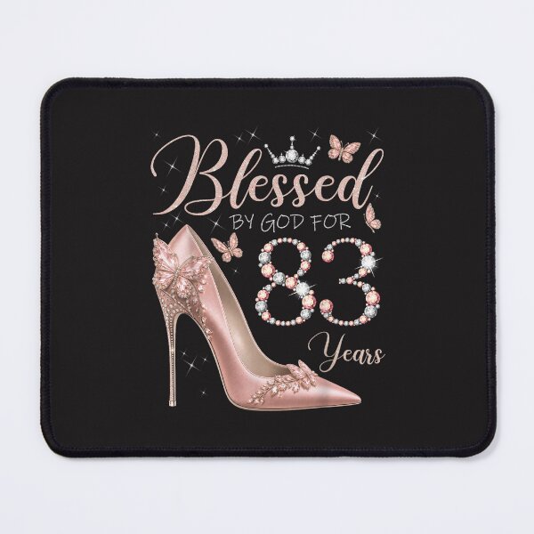 Item preview, Blessed By God for 83 Years Funny 83rd Birthday Queen Design designed and sold by kiralynstration.