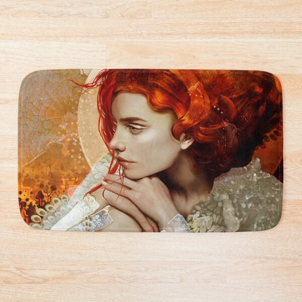 Item preview, Rust & Reverie: Melancholy Redhead Profile Portrait designed and sold by MarCanton.