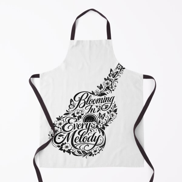 Item preview, Blooming In Every Melody Guitar Floral Butterfly Calligraphy T-Shirt designed and sold by XxZainStylexX.