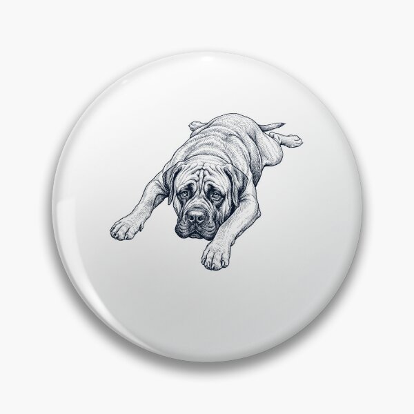 Item preview, Vintage Mastiff Splooting Dog Mom Dad Lover designed and sold by DoodleTortle.