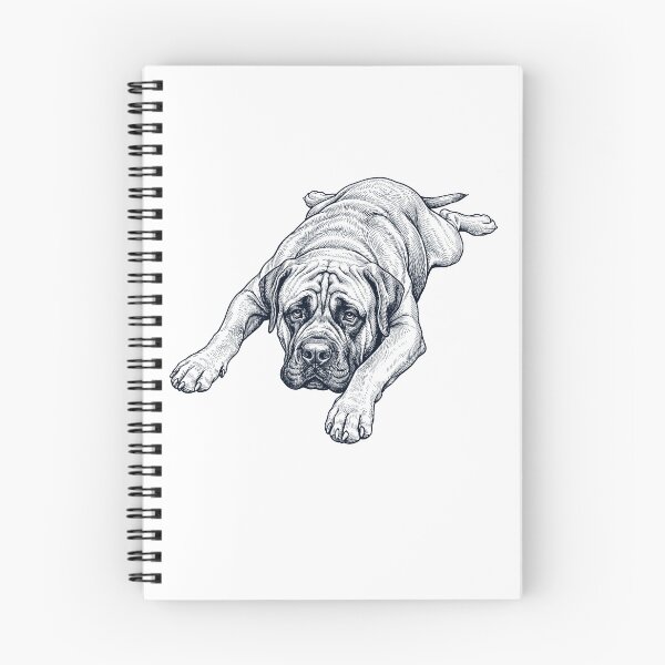 Item preview, Vintage Mastiff Splooting Dog Mom Dad Lover designed and sold by DoodleTortle.