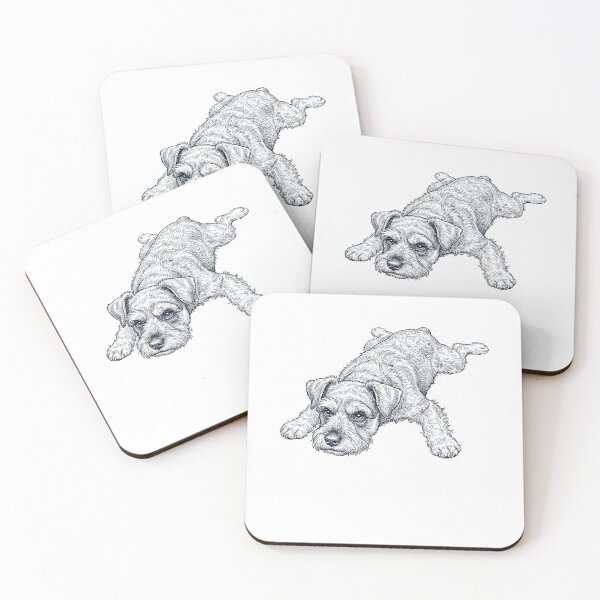Item preview, Vintage Miniature Schnauzer Splooting Dog Mom Dad Lover designed and sold by DoodleTortle.
