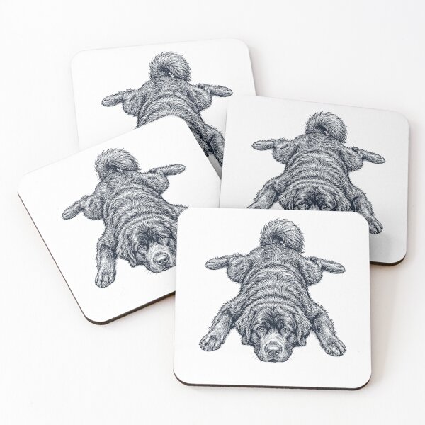 Item preview, Vintage Newfoundland Splooting Dog Mom Dad Lover designed and sold by DoodleTortle.