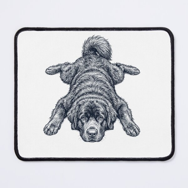 Item preview, Vintage Newfoundland Splooting Dog Mom Dad Lover designed and sold by DoodleTortle.