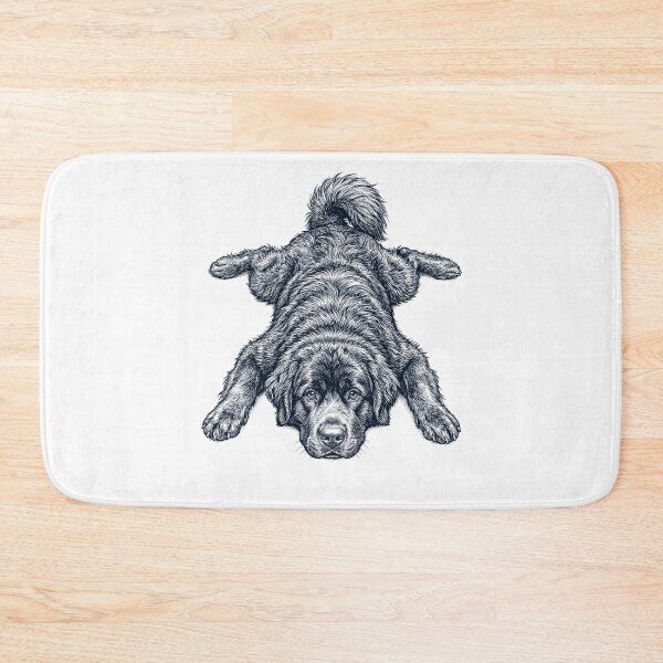 Item preview, Vintage Newfoundland Splooting Dog Mom Dad Lover designed and sold by DoodleTortle.