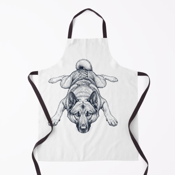 Item preview, Vintage Norwegian Elkhound Splooting Dog Mom Dad Lover designed and sold by DoodleTortle.