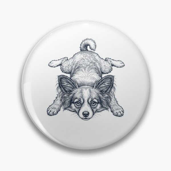 Item preview, Vintage Papillon Splooting Dog Mom Dad Lover designed and sold by DoodleTortle.