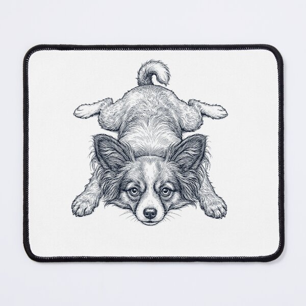 Item preview, Vintage Papillon Splooting Dog Mom Dad Lover designed and sold by DoodleTortle.