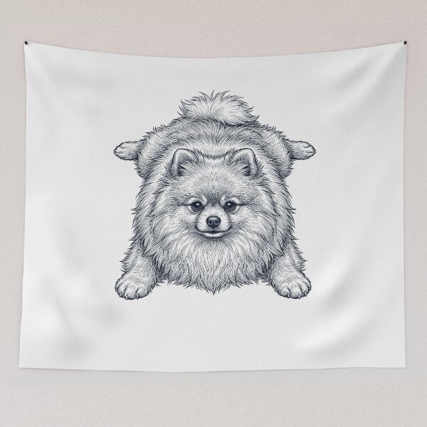 Item preview, Vintage Pomeranian Splooting Dog Mom Dad Lover designed and sold by DoodleTortle.