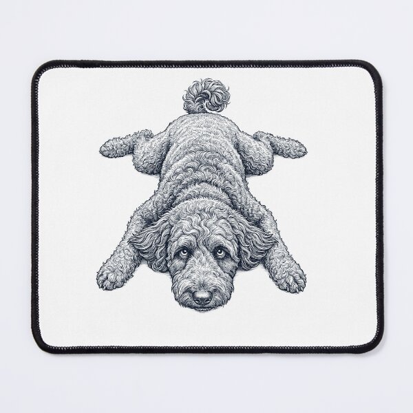 Item preview, Vintage Portuguese Water Dog Splooting Dog Mom Dad Lover designed and sold by DoodleTortle.