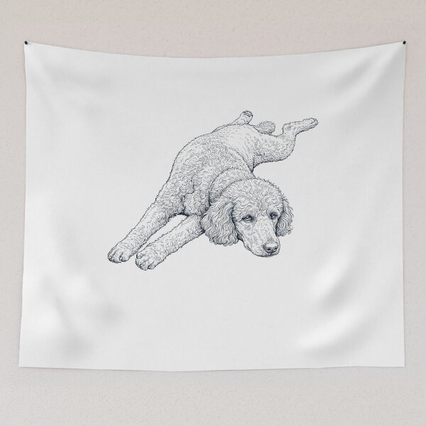 Item preview, Vintage Poodle Splooting Dog Mom Dad Lover designed and sold by DoodleTortle.