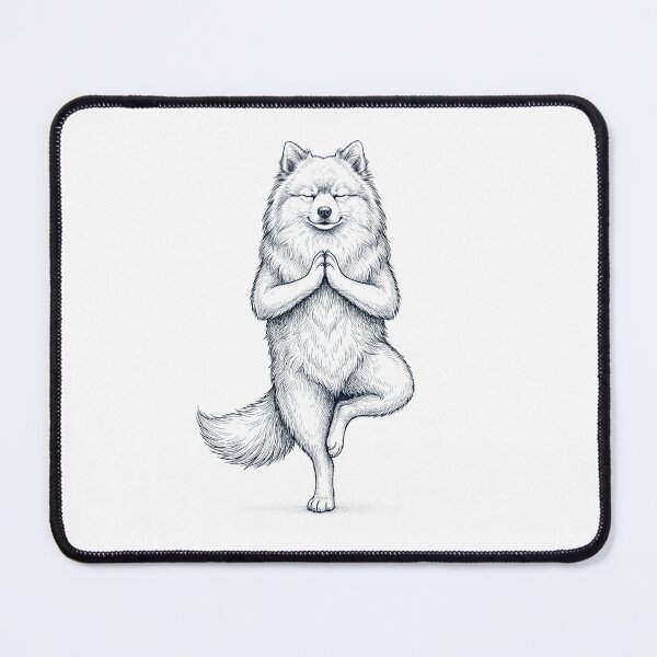Item preview, Vintage German Spitz Yoga Tree Pose Dog Mom Lover designed and sold by TerryConnells.