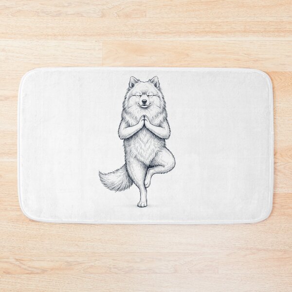 Item preview, Vintage German Spitz Yoga Tree Pose Dog Mom Lover designed and sold by TerryConnells.