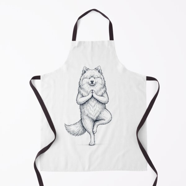 Item preview, Vintage German Spitz Yoga Tree Pose Dog Mom Lover designed and sold by TerryConnells.