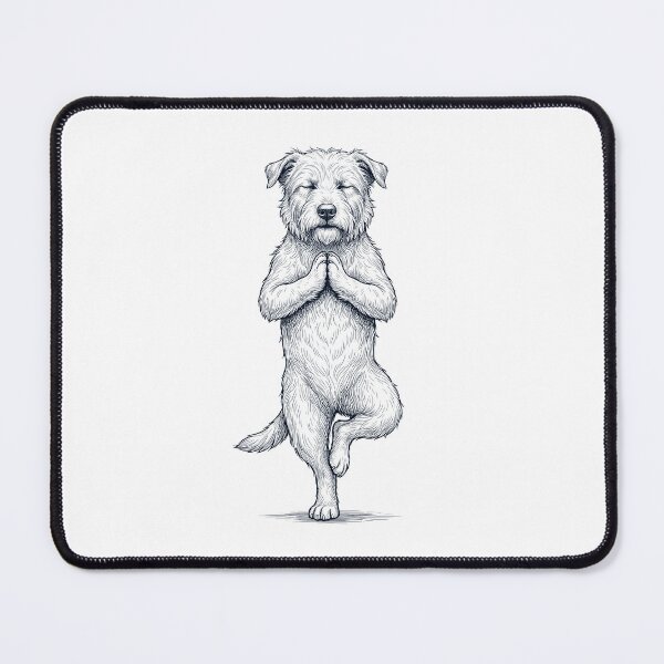 Item preview, Vintage Glen of Imaal Terrier Yoga Tree Pose Dog Mom Lover designed and sold by TerryConnells.