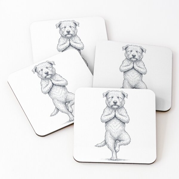 Item preview, Vintage Glen of Imaal Terrier Yoga Tree Pose Dog Mom Lover designed and sold by TerryConnells.
