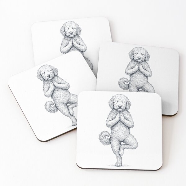 Item preview, Vintage Goldendoodle Yoga Tree Pose Dog Mom Lover designed and sold by TerryConnells.