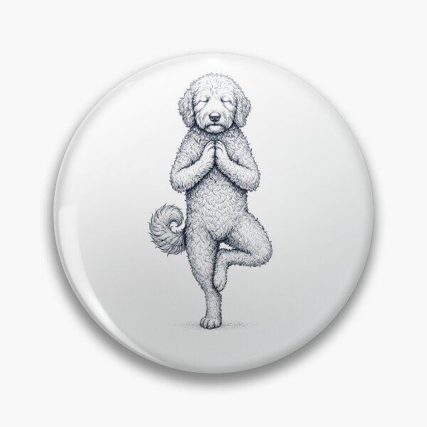 Item preview, Vintage Goldendoodle Yoga Tree Pose Dog Mom Lover designed and sold by TerryConnells.