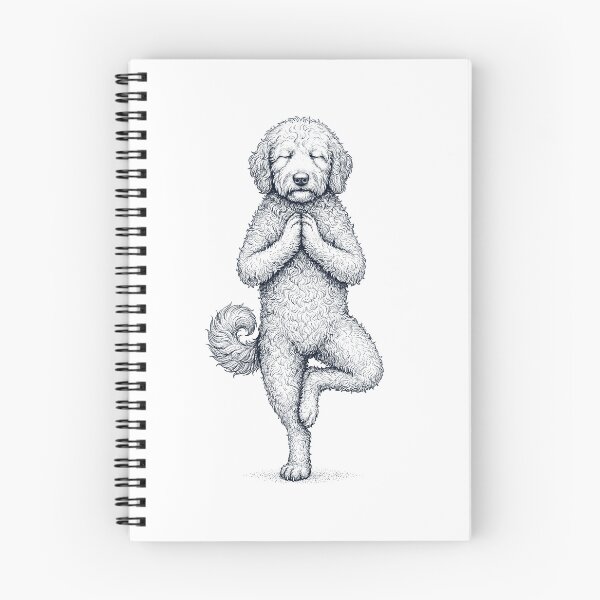 Item preview, Vintage Goldendoodle Yoga Tree Pose Dog Mom Lover designed and sold by TerryConnells.