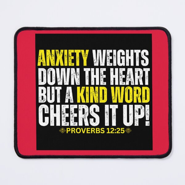 Item preview, Proverbs 12:25: Anxiety Weights down the Heart | Merch designed and sold by UnboundFull.