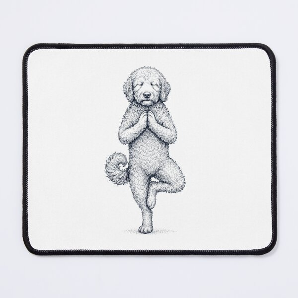 Item preview, Vintage Goldendoodle Yoga Tree Pose Dog Mom Lover designed and sold by TerryConnells.