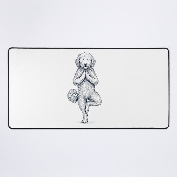 Item preview, Vintage Goldendoodle Yoga Tree Pose Dog Mom Lover designed and sold by TerryConnells.
