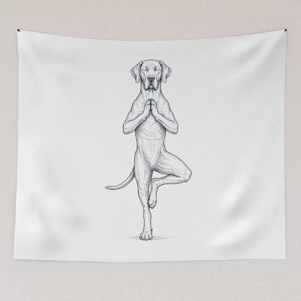 Item preview, Vintage Great Dane Yoga Tree Pose Dog Mom Lover designed and sold by TerryConnells.