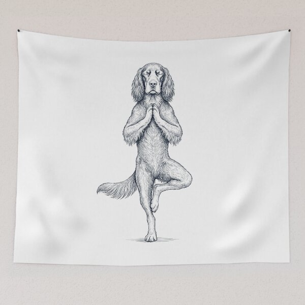 Item preview, Vintage Gordon Setter Yoga Tree Pose Dog Mom Lover designed and sold by TerryConnells.