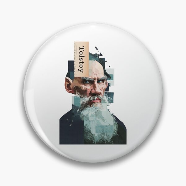 Item preview, Leo Tolstoy – Literary Collage Portrait Art Print | Russian Literature War and Peace Poster designed and sold by OzzFrequency.