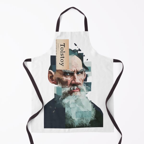 Item preview, Leo Tolstoy – Literary Collage Portrait Art Print | Russian Literature War and Peace Poster designed and sold by OzzFrequency.